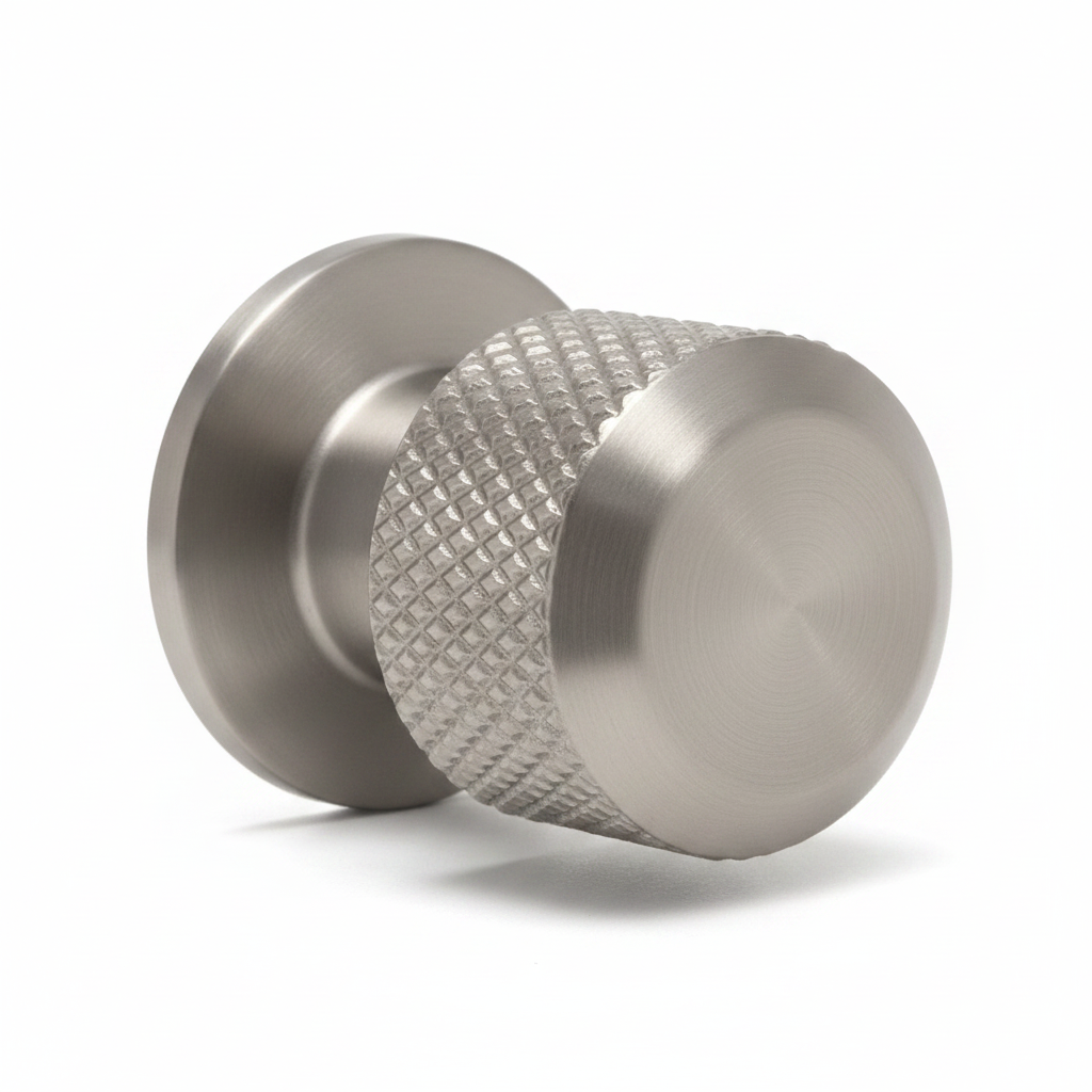 KNURLED KNOB BRUSHED SATIN NICKEL HANDLE