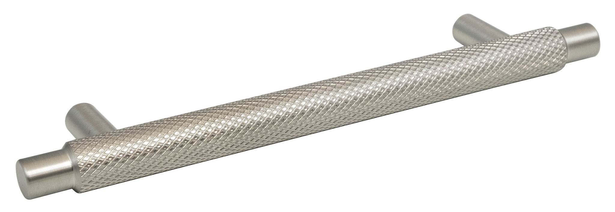 KNURLED BRUSHED SATIN NICKEL HANDLE