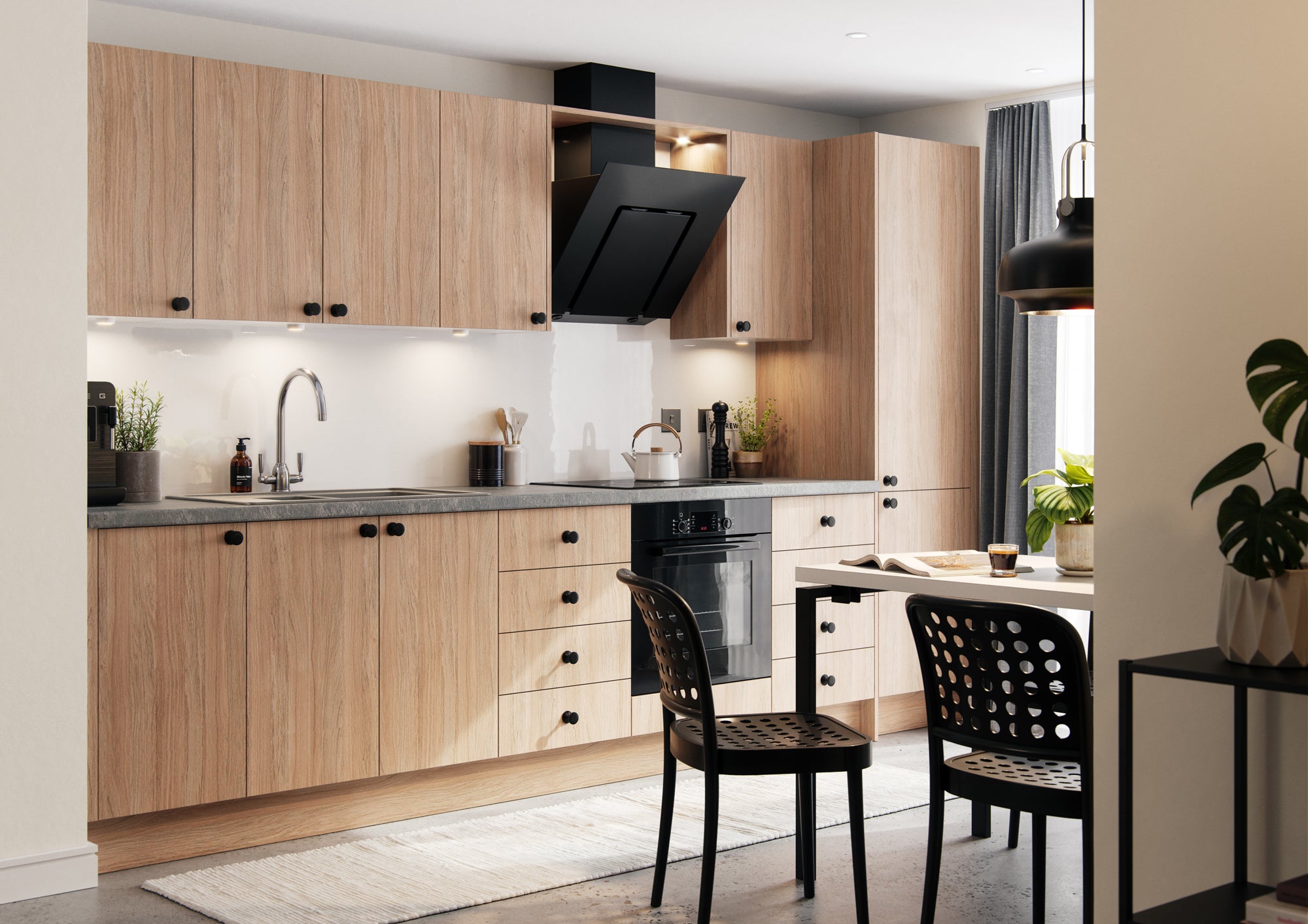 450 X 596mm Door – Piatto Woodgrain Amber Oak