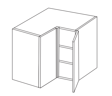 L Corner Wall 630X630mm – Piatto Gloss White