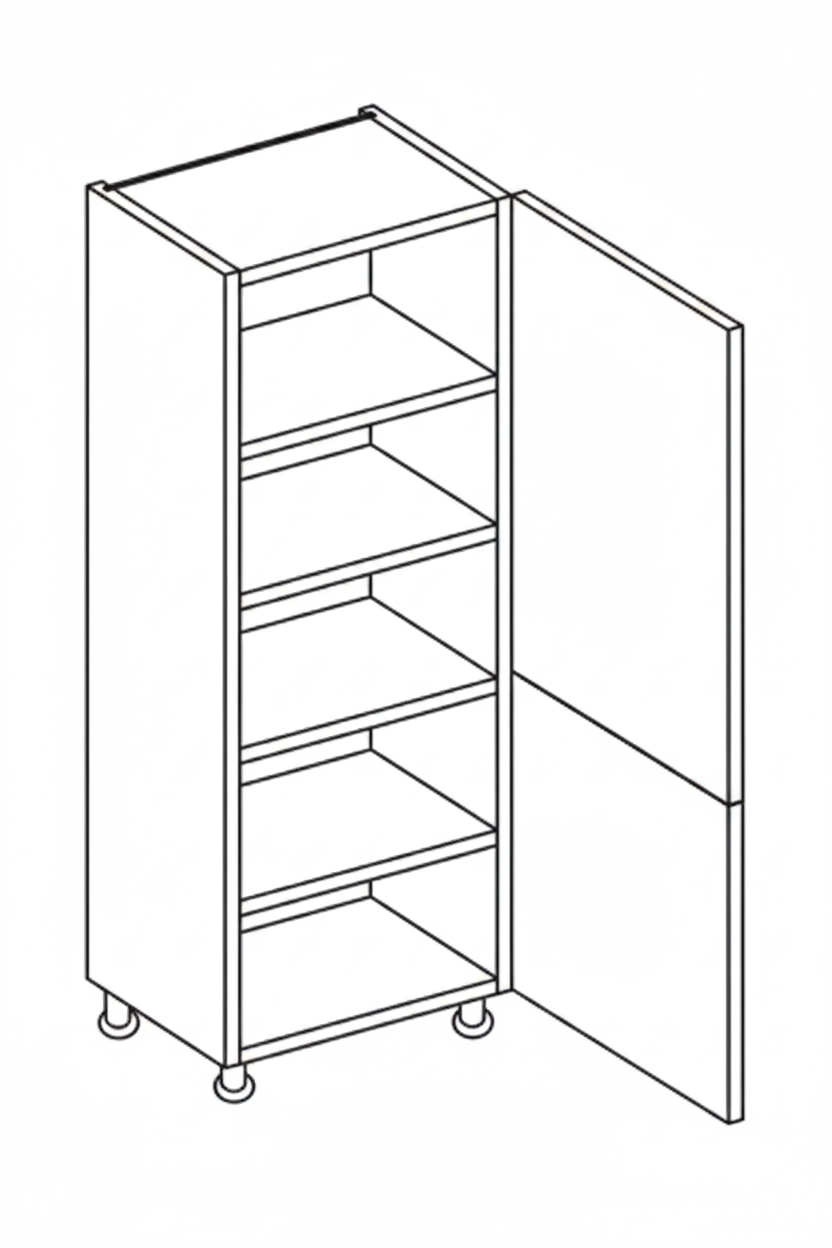 300mm Larder – Piatto Gloss Cashmere Stone