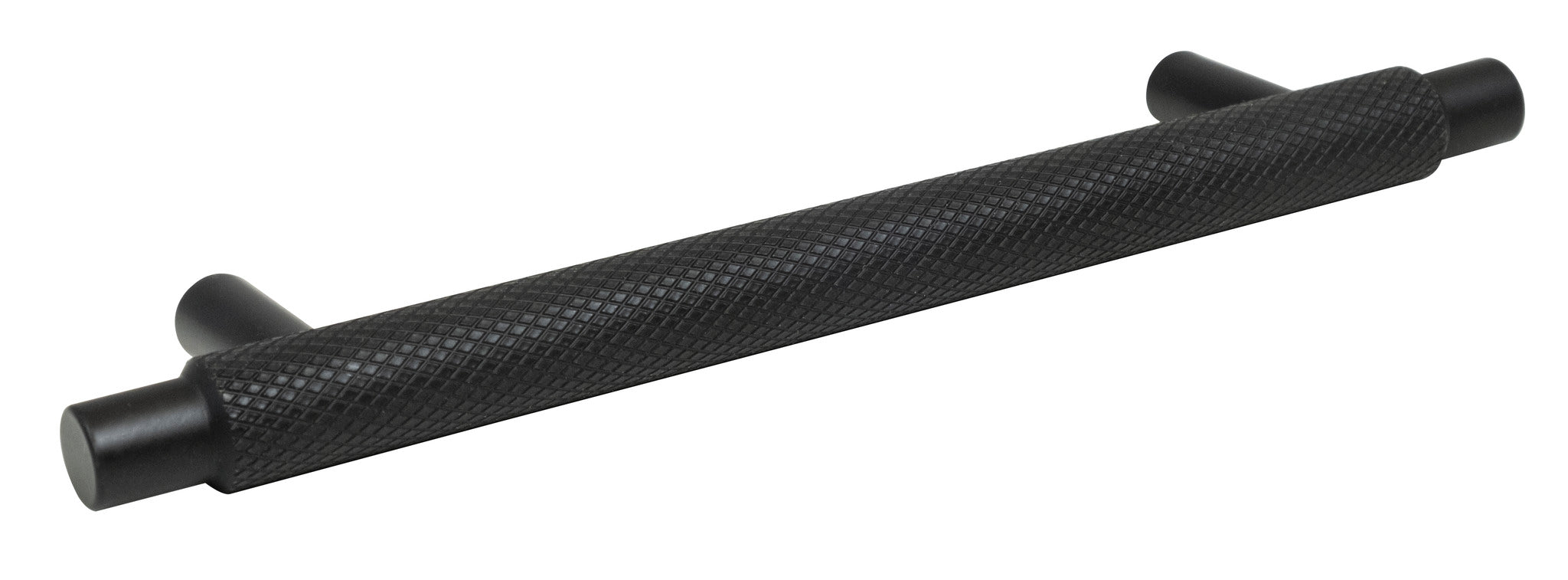 KNURLED MATT BLACK HANDLE