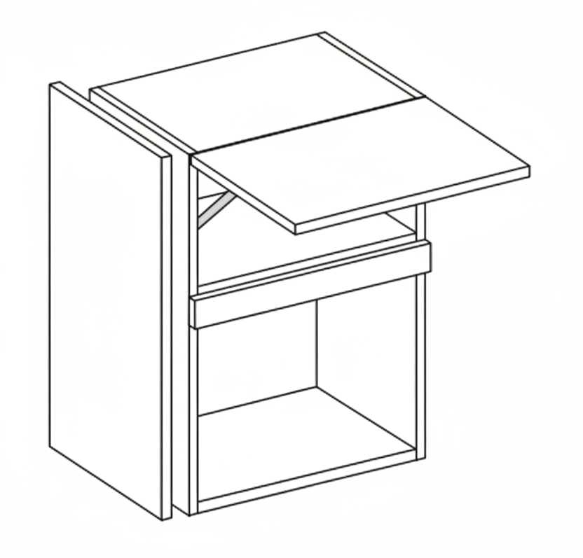 Microwave Wall Unit 600mm – Piatto Gloss Cashmere Stone